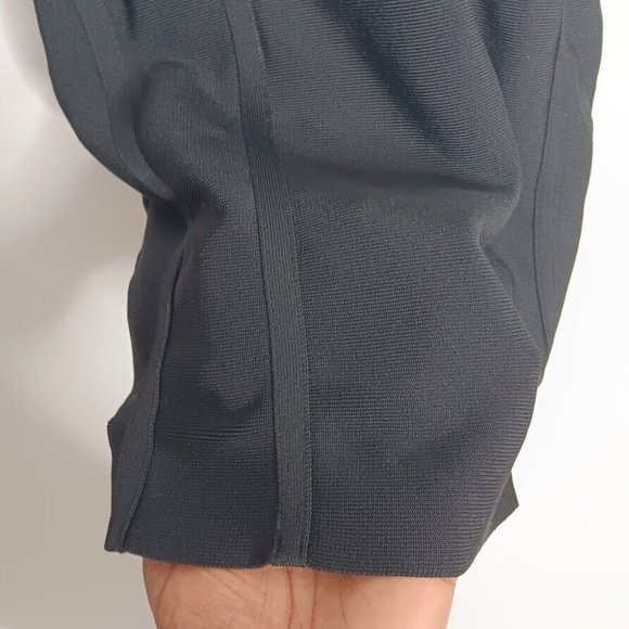 y2k BeBe Bandage dress Black SMALL Mini Strappy Exposed Zip Party Dress - Picture 9 of 11